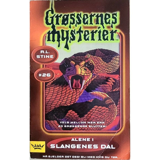 Grøssernes mysterier 26 - Alene i slangenes dal - Brukte bøker av R.L. Stine