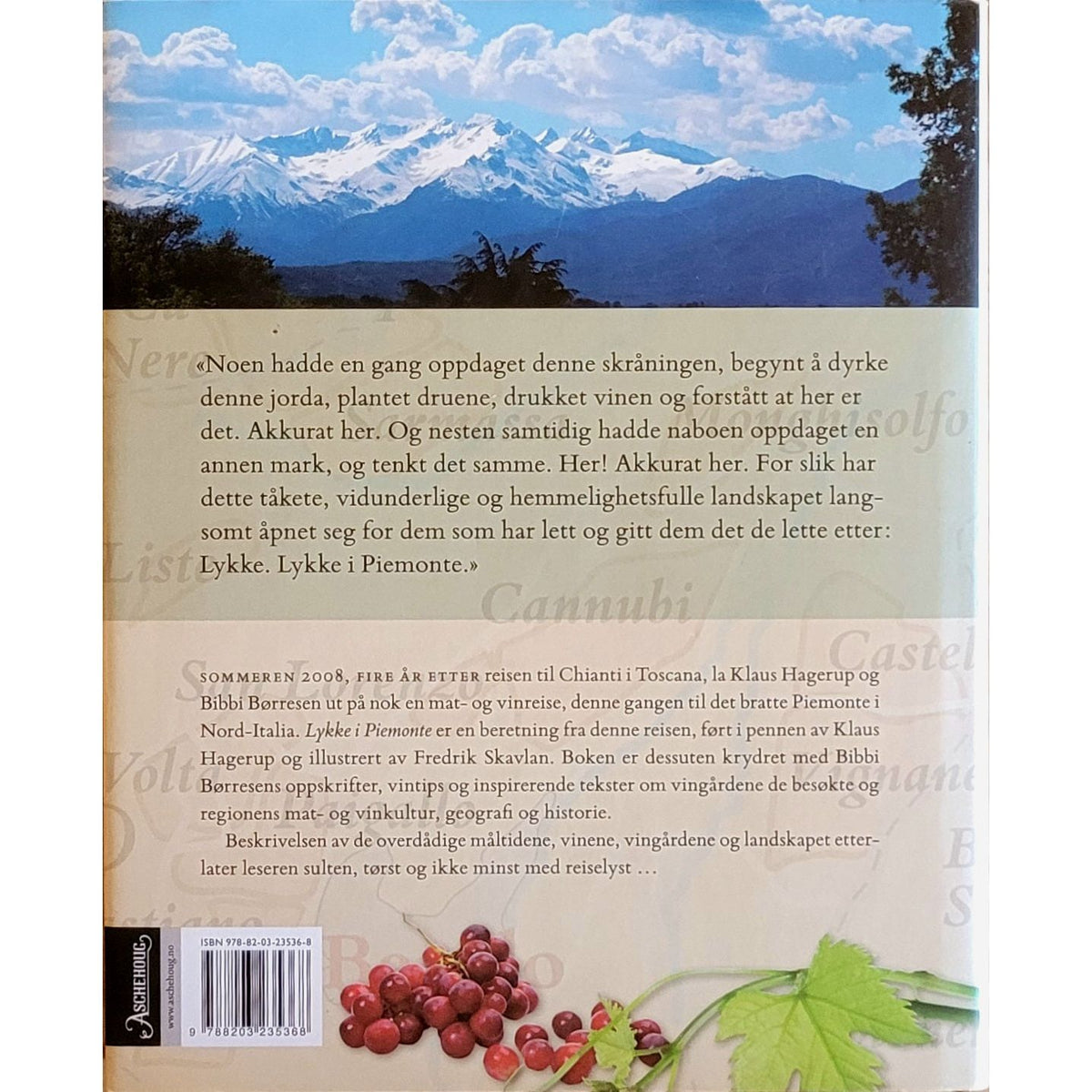 Hagerup, Klaus: Lykke i Piemonte - En mat- og vinreise