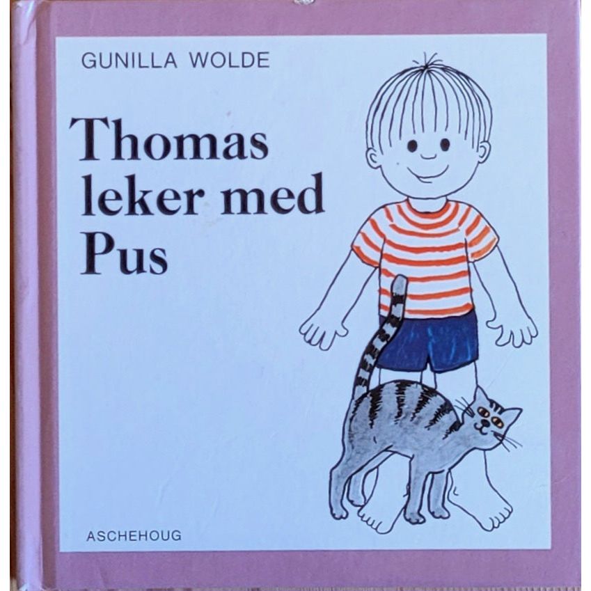 Thomas leker med pus, brukte bøker av Gunilla Wolde