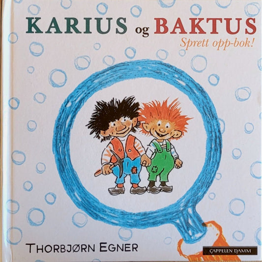 Karius og Baktus Sprett opp-bok, brukte bøker av Thorbjørn Egner