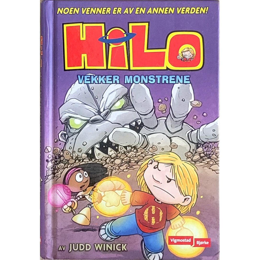 Hilo vekker monstrene - Brukte barnebøker av Judd Winick