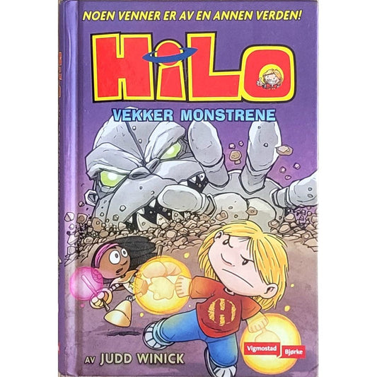 Hilo vekker monstrene - Brukte barnebøker av Judd Winick