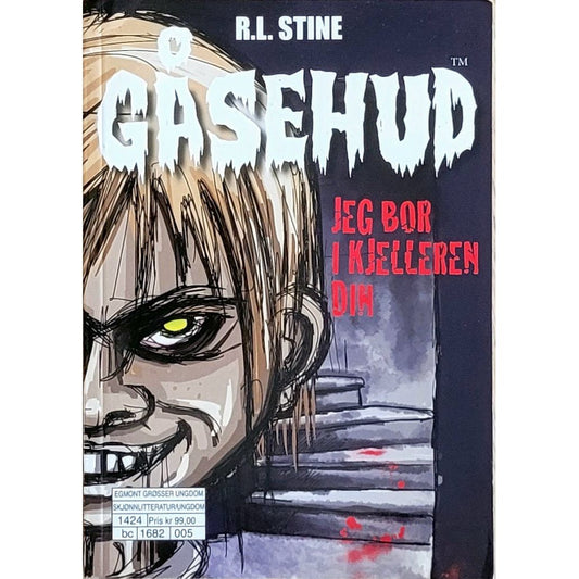 Jeg bor i kjelleren din - Gåsehud 5, brukte bøker av R.L. Stine