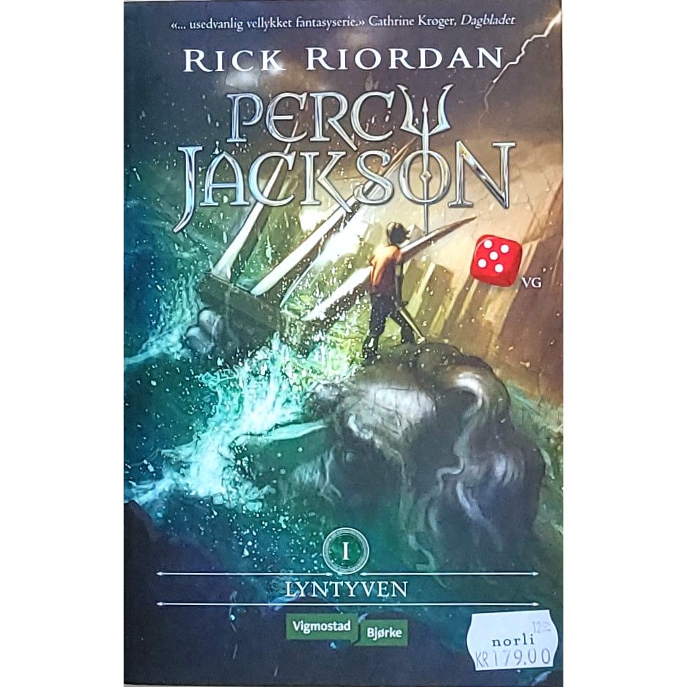 Percy Jackson 1 - Lyntyven, brukte bøker av Rick Riordan