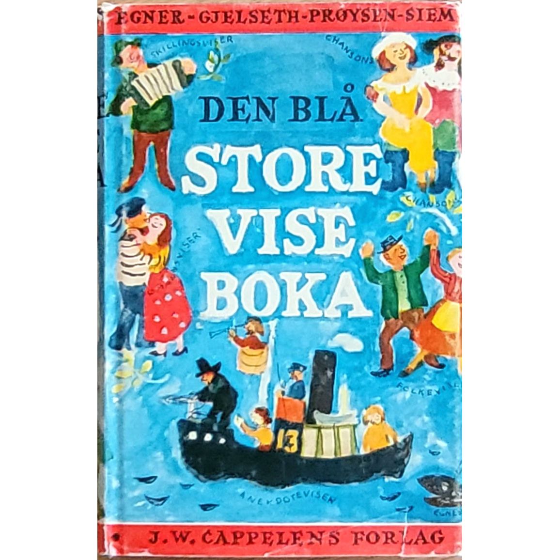 Brukte barnebøker: Den blå store viseboka