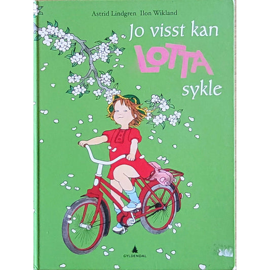 Brukte barnebøker av Astrid Lindgren: Jo visst kan Lotta sykle