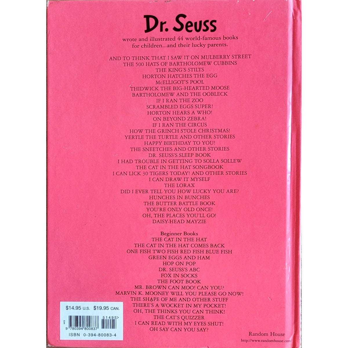 Dr. Seuss: McElligot's pool
