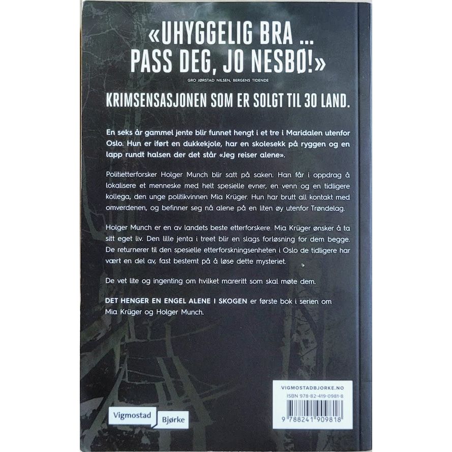 Bjørk, Samuel: Holger Munch og Mia Krüger 1 - Det henger en engel alene i skogen