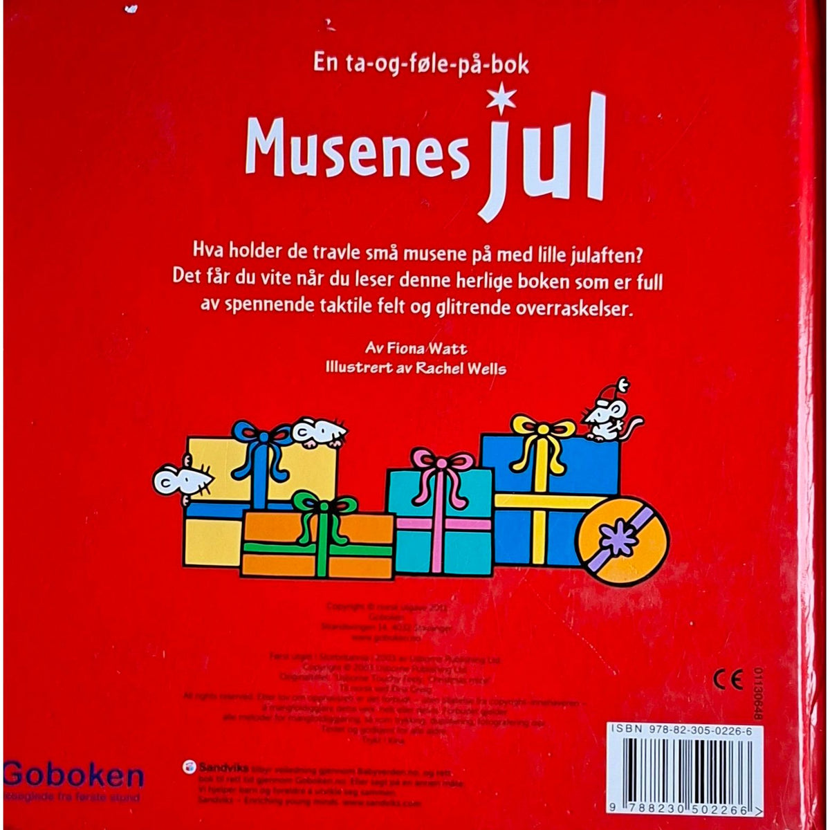 Musenes jul. Brukt ta-og-føle-på bok fra Go'boken hos Inventaret