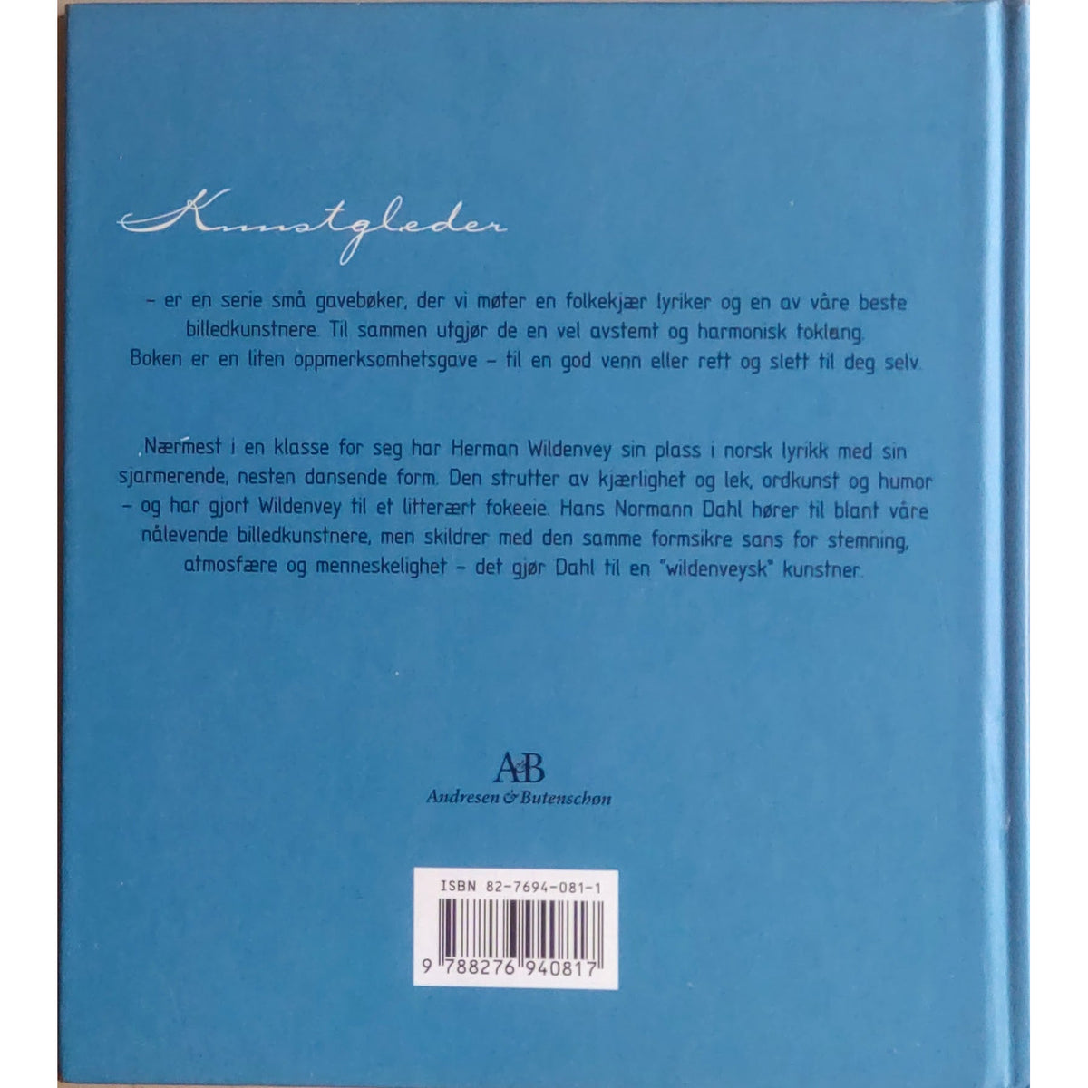 Herman Wildenvey dikt & Hans Normann Dahl bilde: Kunstgleder. Brukte bøker