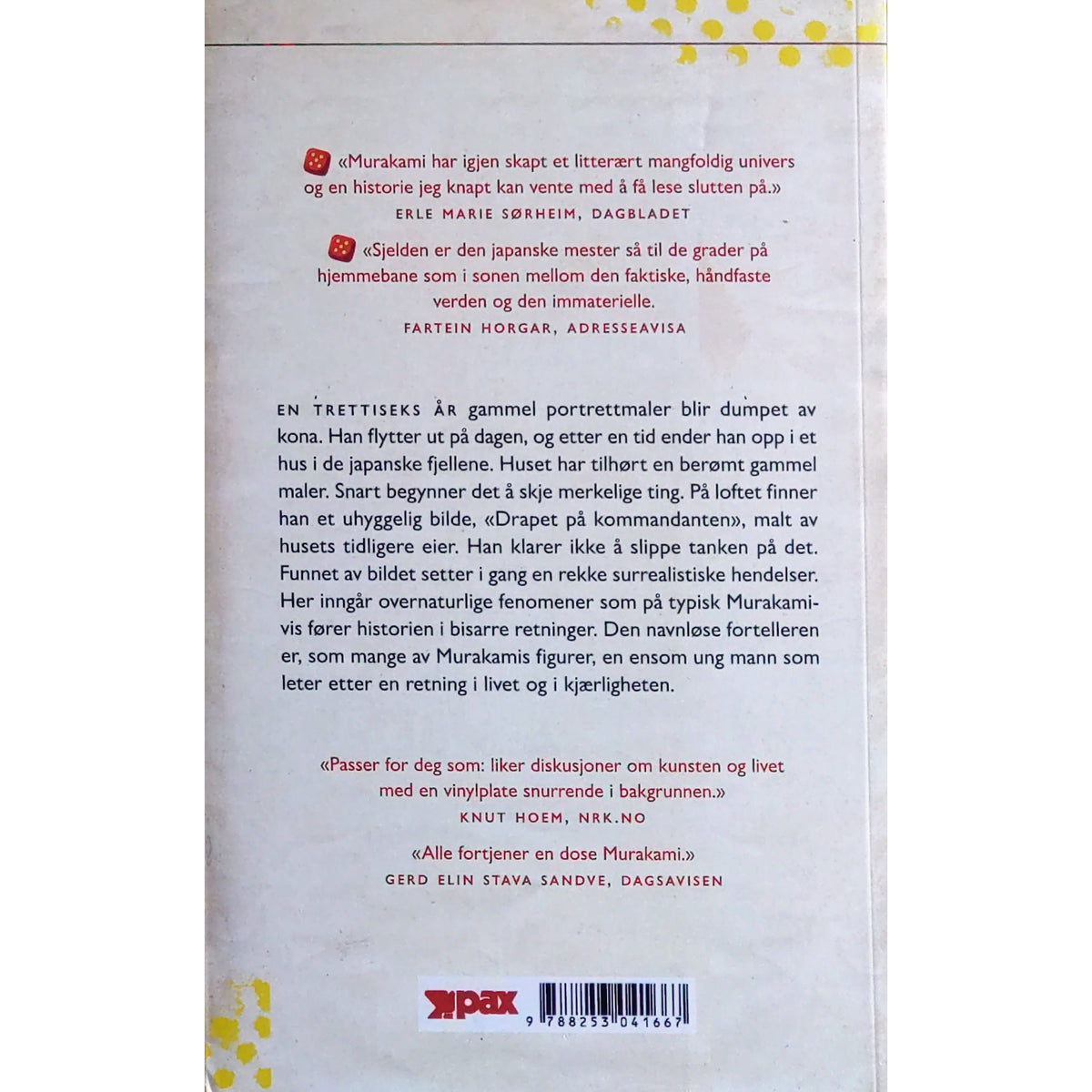 Drapet på kommandanten, brukte bøker av Haruki Murakami