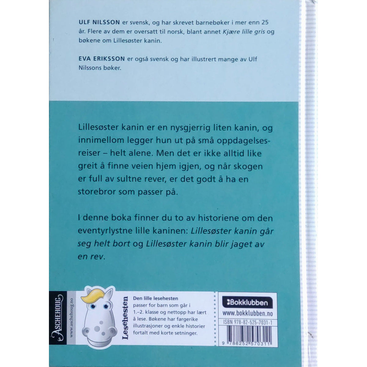 Lillesøster Kanin på eventyr, brukte bøker av Ulf Nilsson og Eva Eriksson