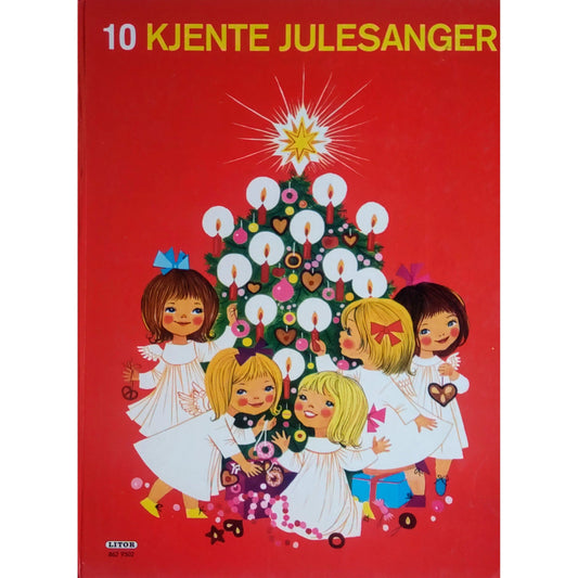 10 kjente julesanger. Brukte bøker illustrert av Felicitas Kuhn. Julebok