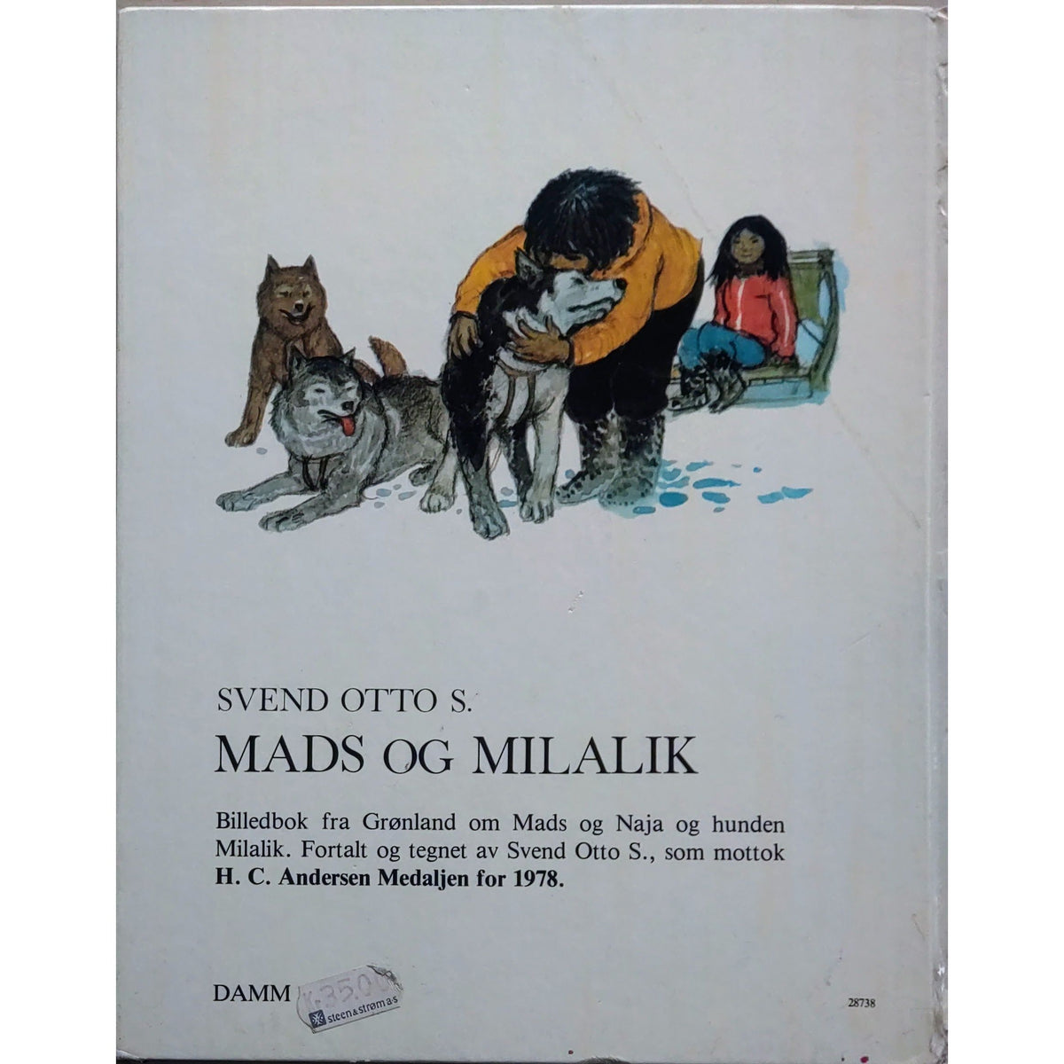 Mads og Milalik. Billedbok fra Grønland, brukte bøker av Svend Otto S.