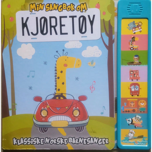 Min sangbok om kjøretøy. Brukte bøker med klassiske norske barnesanger