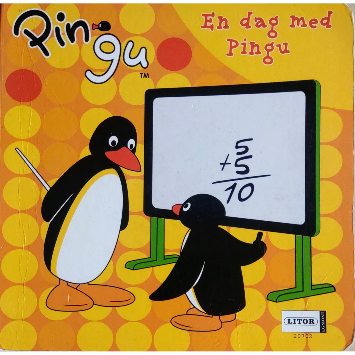 En dag med Pingu. Brukte bøker om pingvinen Pingu