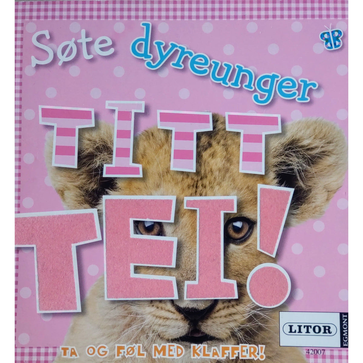 Søte dyreunger, titt tei! Brukte bøker med klaffer