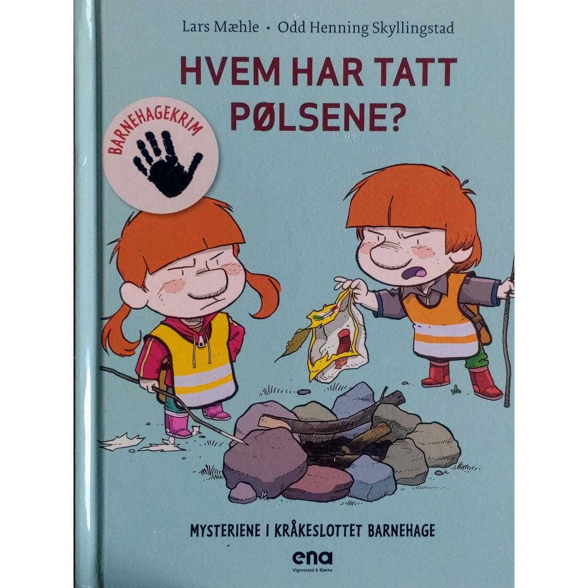 Mysteriene i Kråkeslottet barnehage - Hvem har tatt pølsene?, brukte bøker av Lars Mæhle