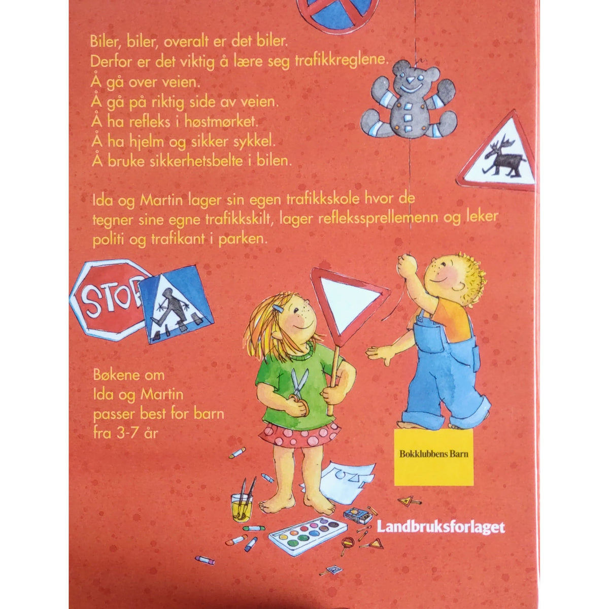 Ida og Martin - Trafikkskolen, brukte bøker av Sofi Hjort og Lisa Sollenberg