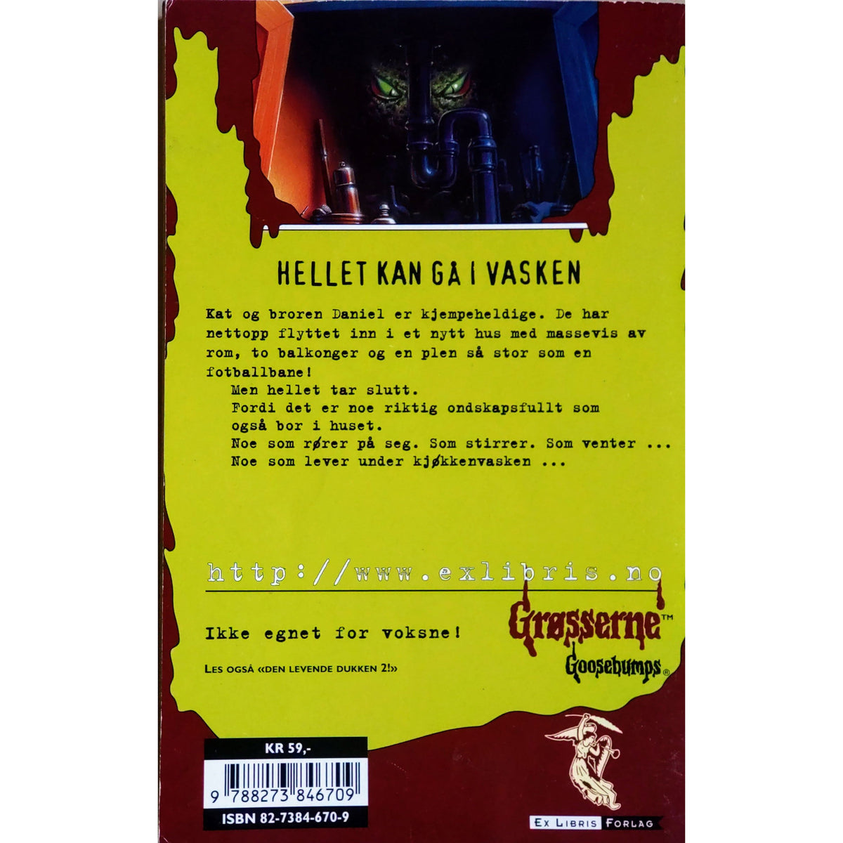 Grøsserne 30 - Det levde under vasken, Brukte bøker av R.L. Stine