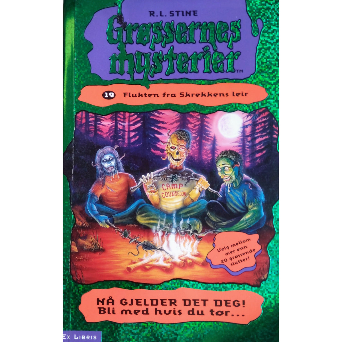 Grøssernes mysterier 19 - Flukten fra Skrekkens leir - Brukte bøker av R.L. Stine