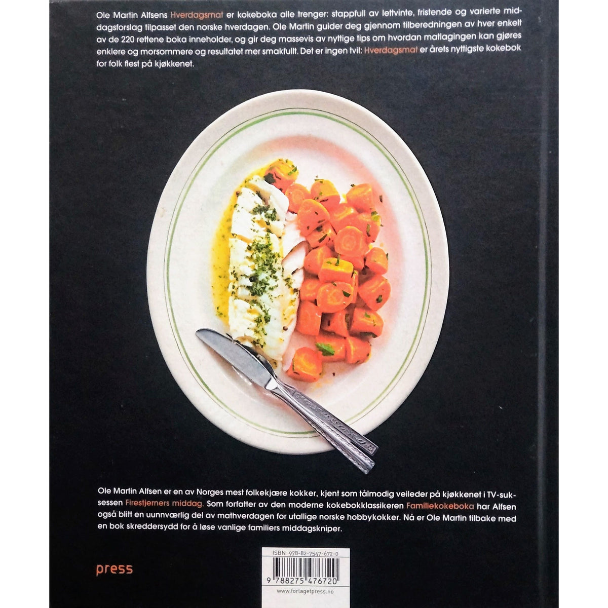 Hverdagsmat. Middager for alle. Brukt bok av Ole Martin Alfsen