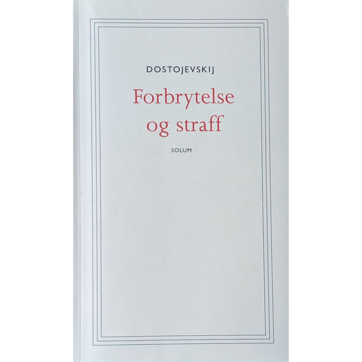 Forbrytelse og straff, brukte bøker av Fjodor Dostojevskij