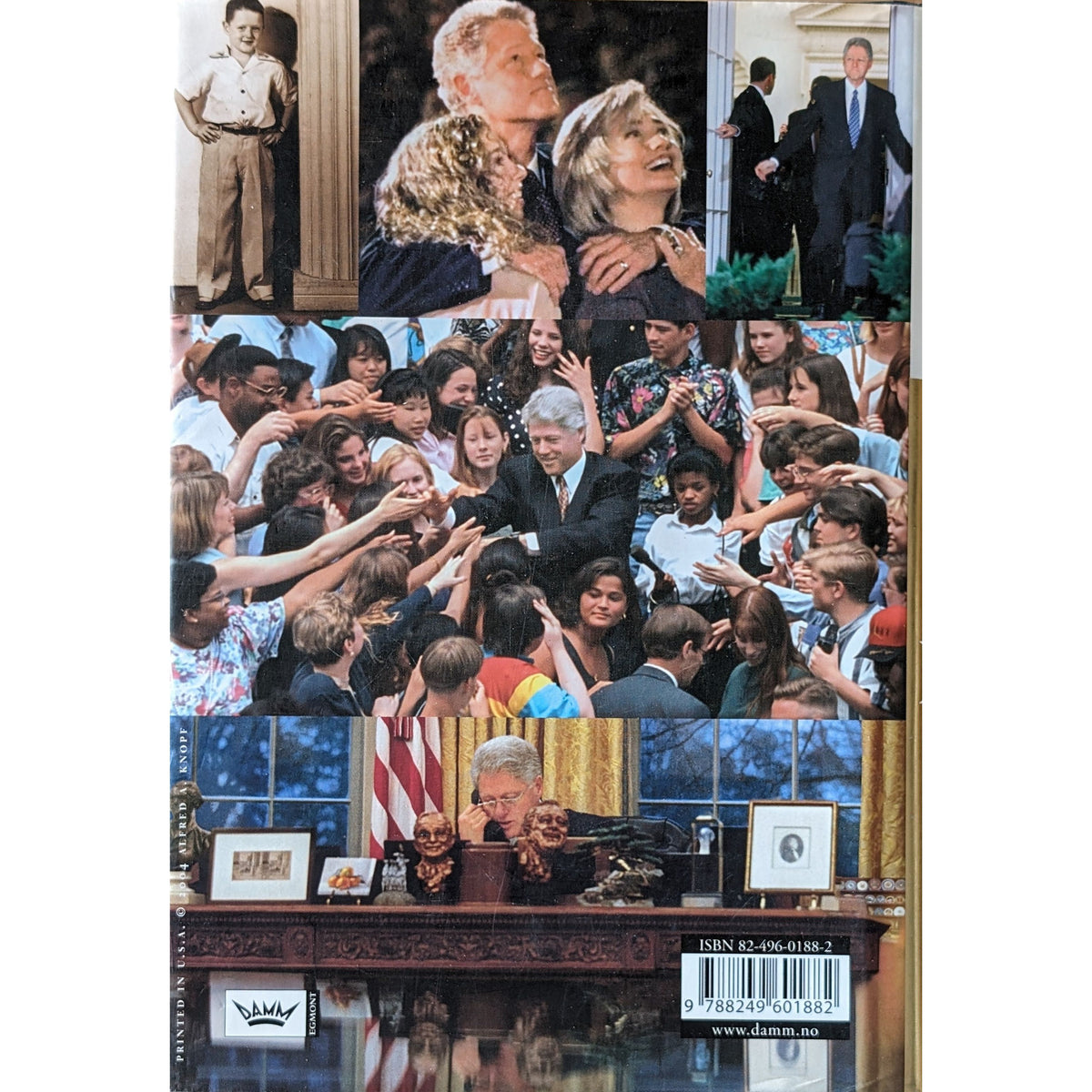 Mitt liv.  Brukte bøker av Bill Clinton. Selvbiografi