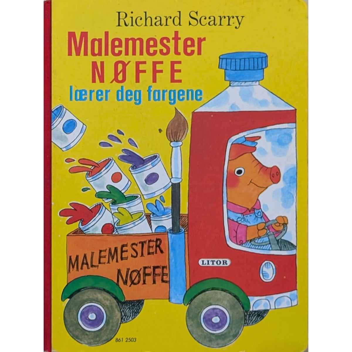 Malermester Nøffe lærer deg fargene - Brukte bøker av Richard Scarry