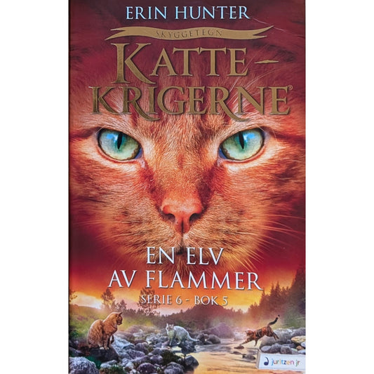 Brukte barnebøker av Erin Hunter: En elv av flammer - Kattekrigerne serie 6 - bok 5