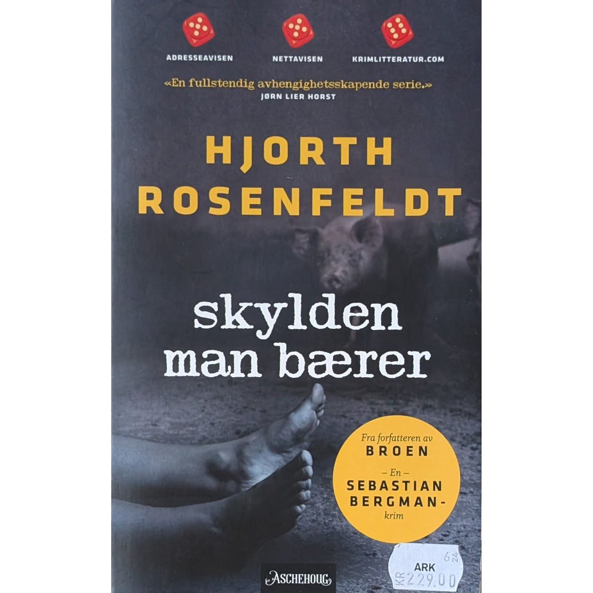 Hjorth, Rosenfeldt: En høyere rettferdighet. En Sebastian Bergman-krim. Brukte bøker