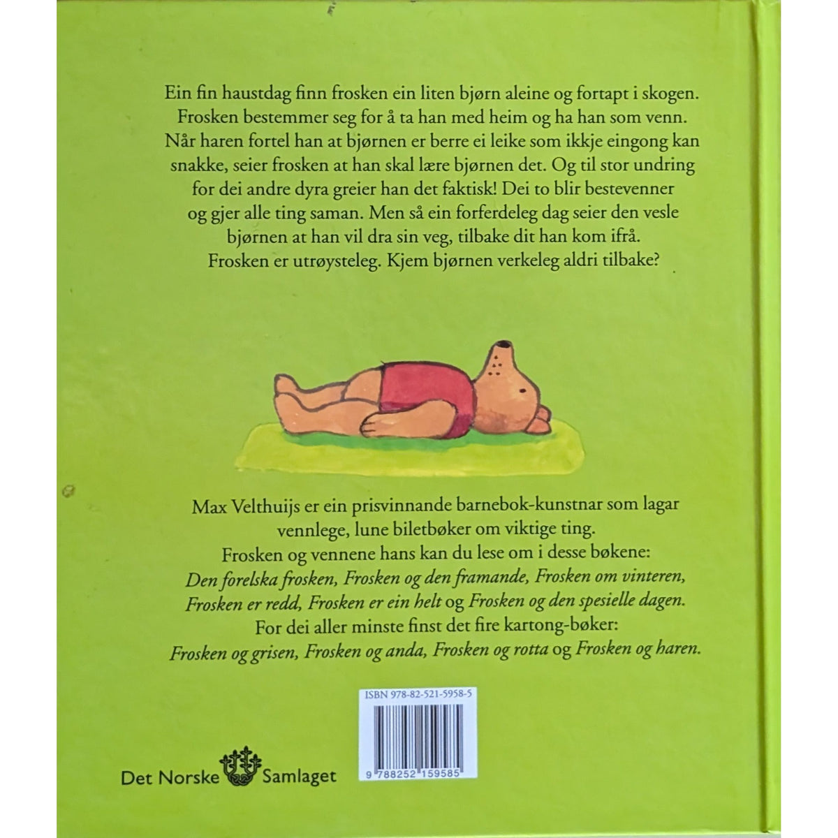 Frosken finn ein venn, brukte bøker av Max Velthuijs