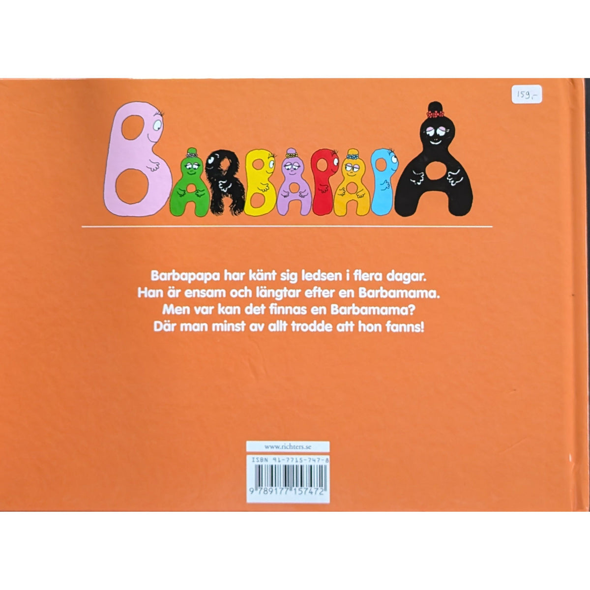 Barbapapas resa, brukte bøker på svensk av Annette Tison