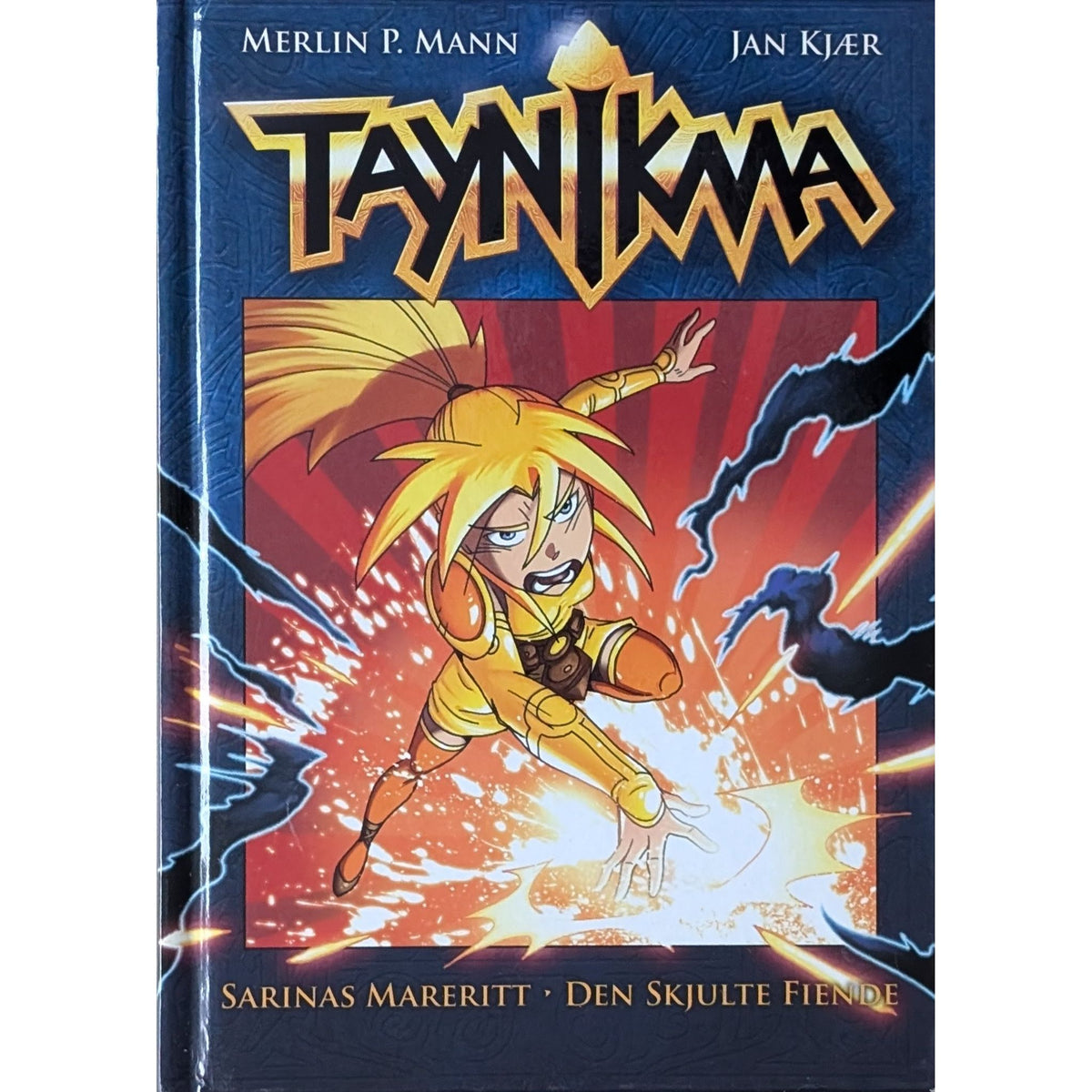 Taynikma 7: Sarinas mareritt. Den skjulte fiende - Brukte barnebøker av Jan Kjær og Merlin P. Mann