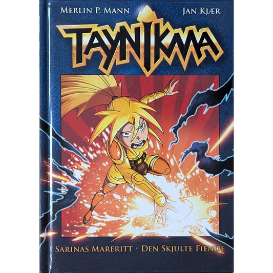 Taynikma 7: Sarinas mareritt. Den skjulte fiende - Brukte barnebøker av Jan Kjær og Merlin P. Mann