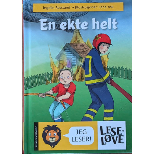 En ekte helt. Brukte bøker av Ingelin Røssland og Lene Ask. Leseløve