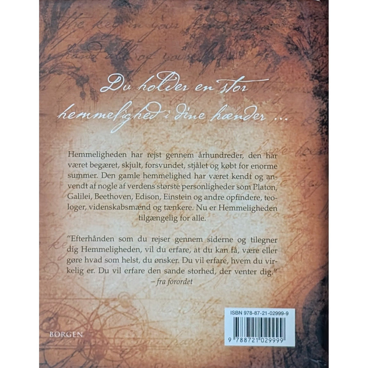 The Secret - Hemmeligheden. Brukte bøker av Rhonda Byrne