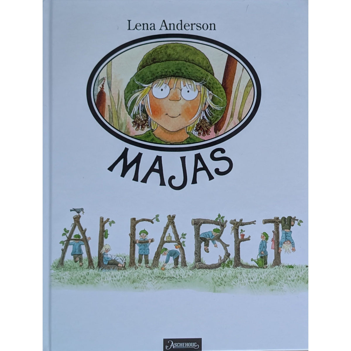 Majas alfabet, brukte bøker av Lena Anderson