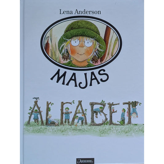 Majas alfabet, brukte bøker av Lena Anderson