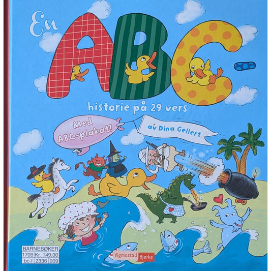 En ABC-historie på 29 vers, med plakat. Brukte bøker av Dina Gellert