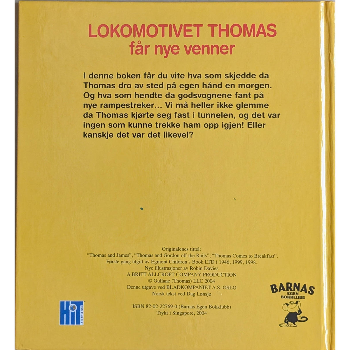 Lokomotivet Thomas får nye venner. Brukte bøker om Thomas av W. Awdry
