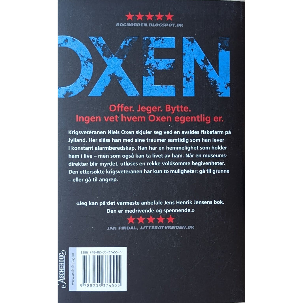 Mørke Menn, Oxen 2. Brukte bøker av Jens Henrik Jensen