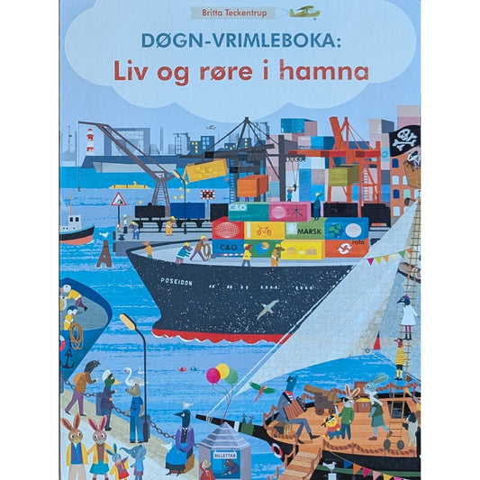 Døgn-vrimleboka: Liv og røre i hamna, brukte bøker av Britta Teckentrup
