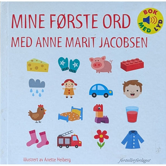 Mine første ord, med Anne Marit Jacobsen. Brukte bøker. Bok med lyd