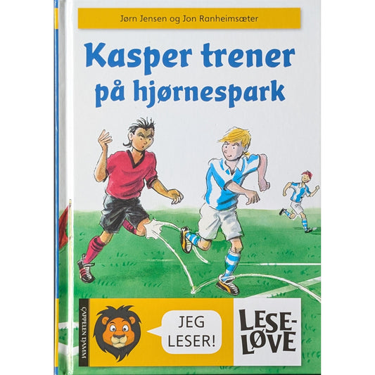 Kasper trener på hjørnespark, brukte bøker av Jørn Jensen. Bokhandel