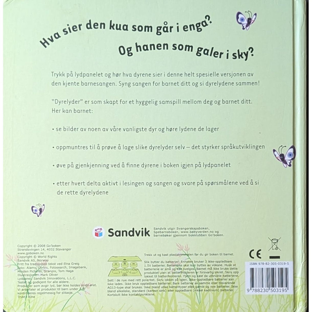 Dyrelyder - brukte bøker med lyd fra Goboken. Inventaret bokhandel