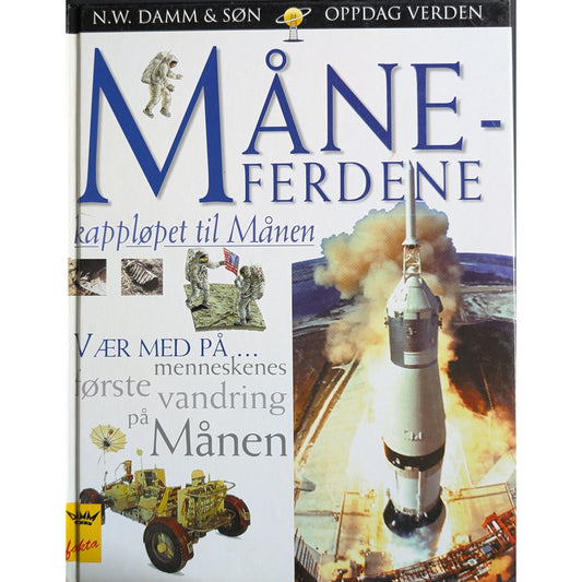 Måneferdene, brukte bøker i Oppdag verden serien. Inventaret bokhandel