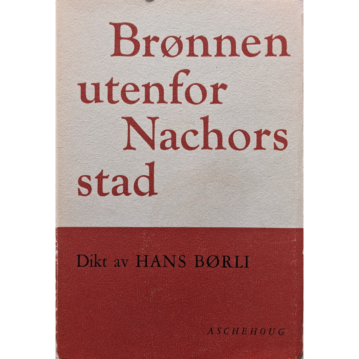 Brønnen utenfor Nachors stad. Dikt. Brukt bok av Hans Børli. 