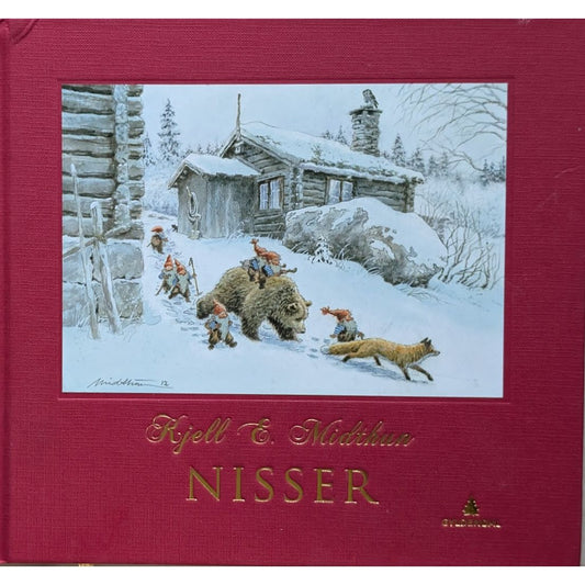 Nisser, brukte julebøker av Kjell E. Midthun. Inventaret Bruktbokhandel