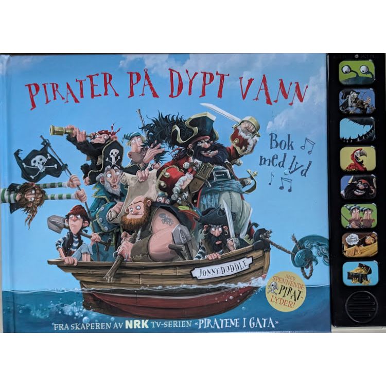 Piratene i gata, Pirater på dypt vann. Brukte bøker med lyd av Jonny Duddle